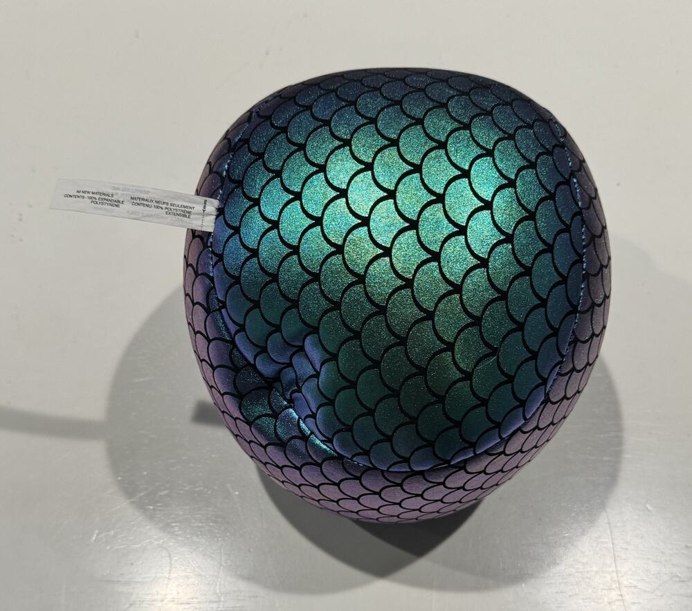NeeDoh Dohzee Mermaid Scales Squishy Ball/Fidget Toy, Green Purple, Schylling